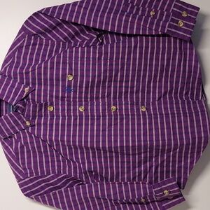 TwentyX Boys Purple Button Up Sz 4 Western Cowboy Rodeo